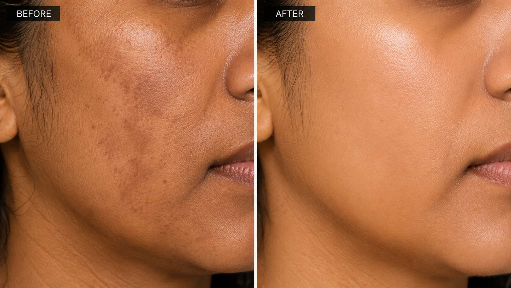 Melasma before and after